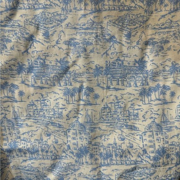 Walt Disney World Resort Town Print Bow Sleeve Top Size Small NWT - Picture 2 of 7